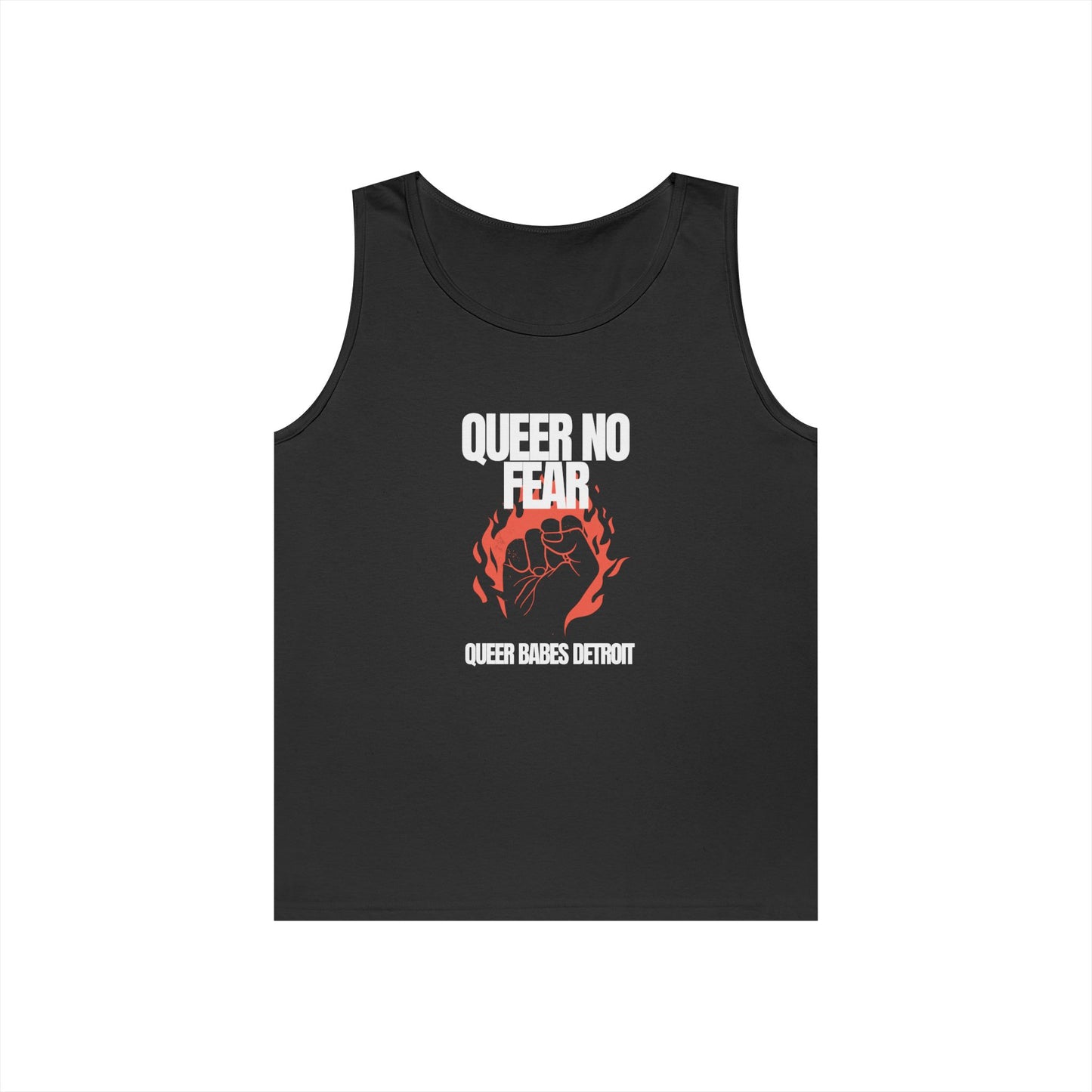 Queer No Fear - Unisex Heavy Cotton Tank Top